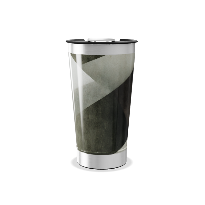 Copo Térmico - Estampa Geométrica Bege