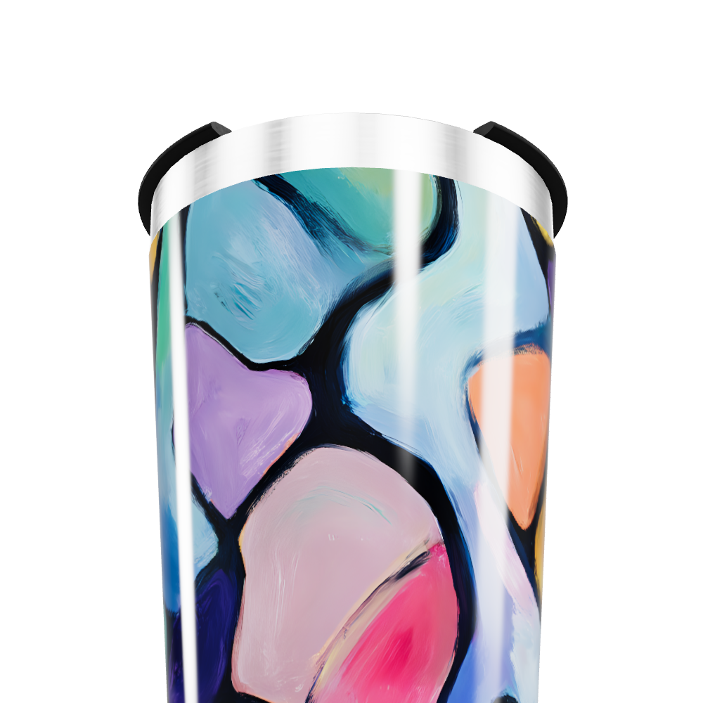 Copo Térmico - Estampa Colorida Abstrata