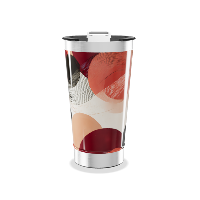 Copo Térmico - Estampa Abstrata Colorida