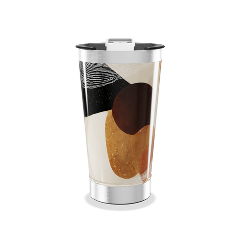 Copo Térmico - Estampa Abstrata Colorida