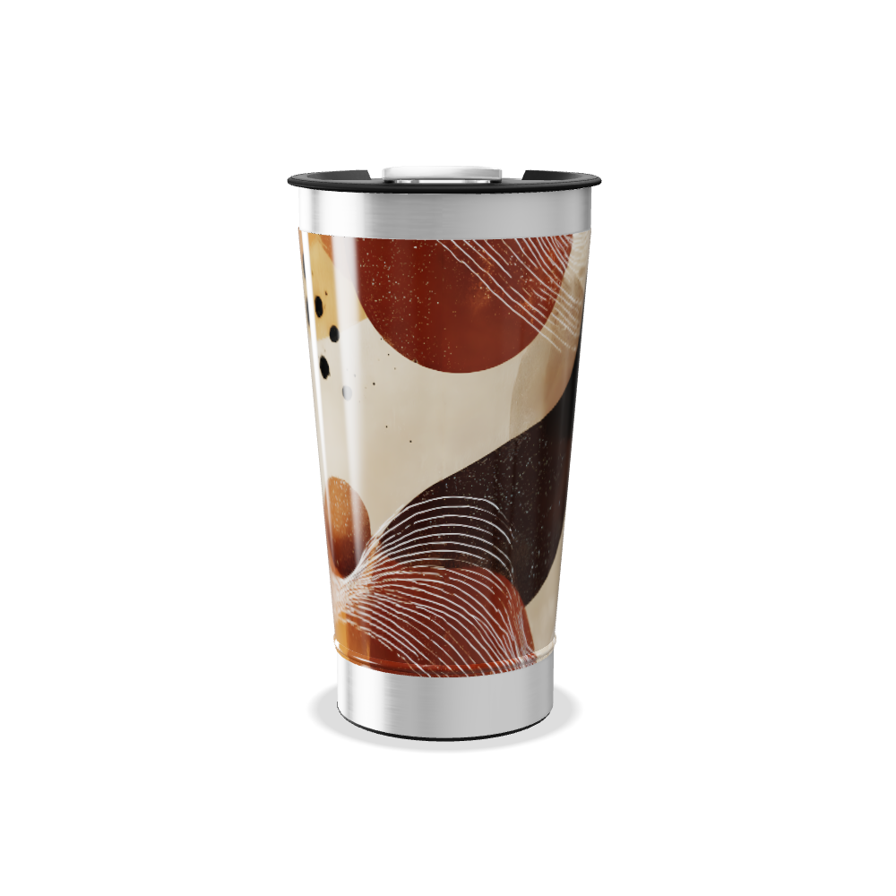 Copo Térmico - Estampa Abstrata Colorida