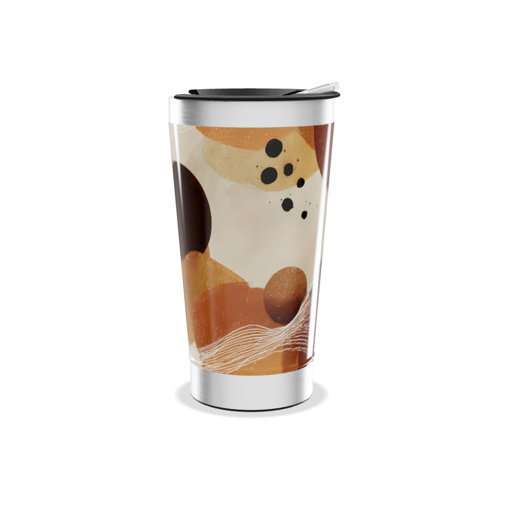 Copo Térmico - Estampa Abstrata Colorida