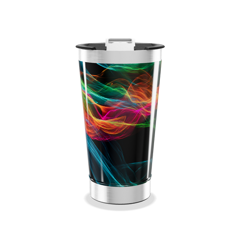 Copo Térmico - Estampa Colorida Abstrata