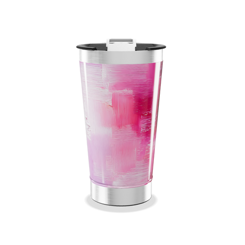 Copo Térmico - Rosa Aquarela Inox