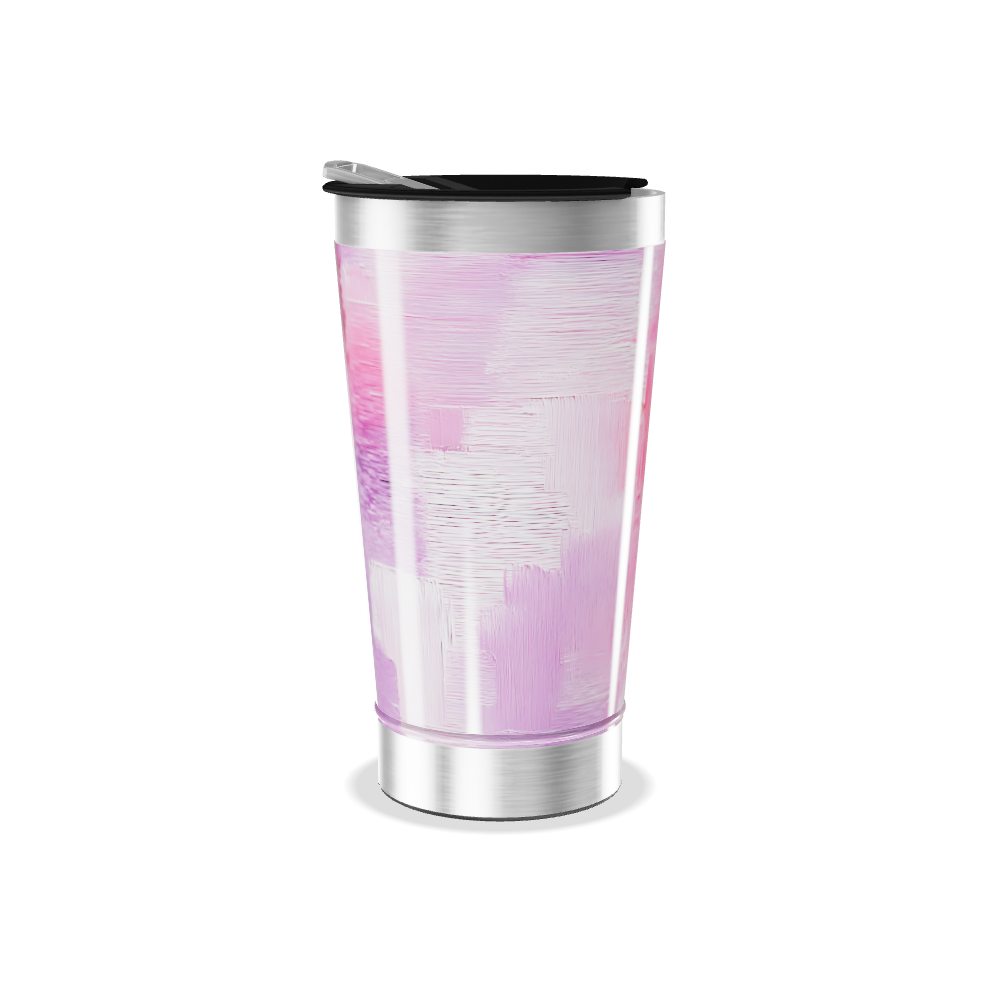 Copo Térmico - Rosa Aquarela Inox