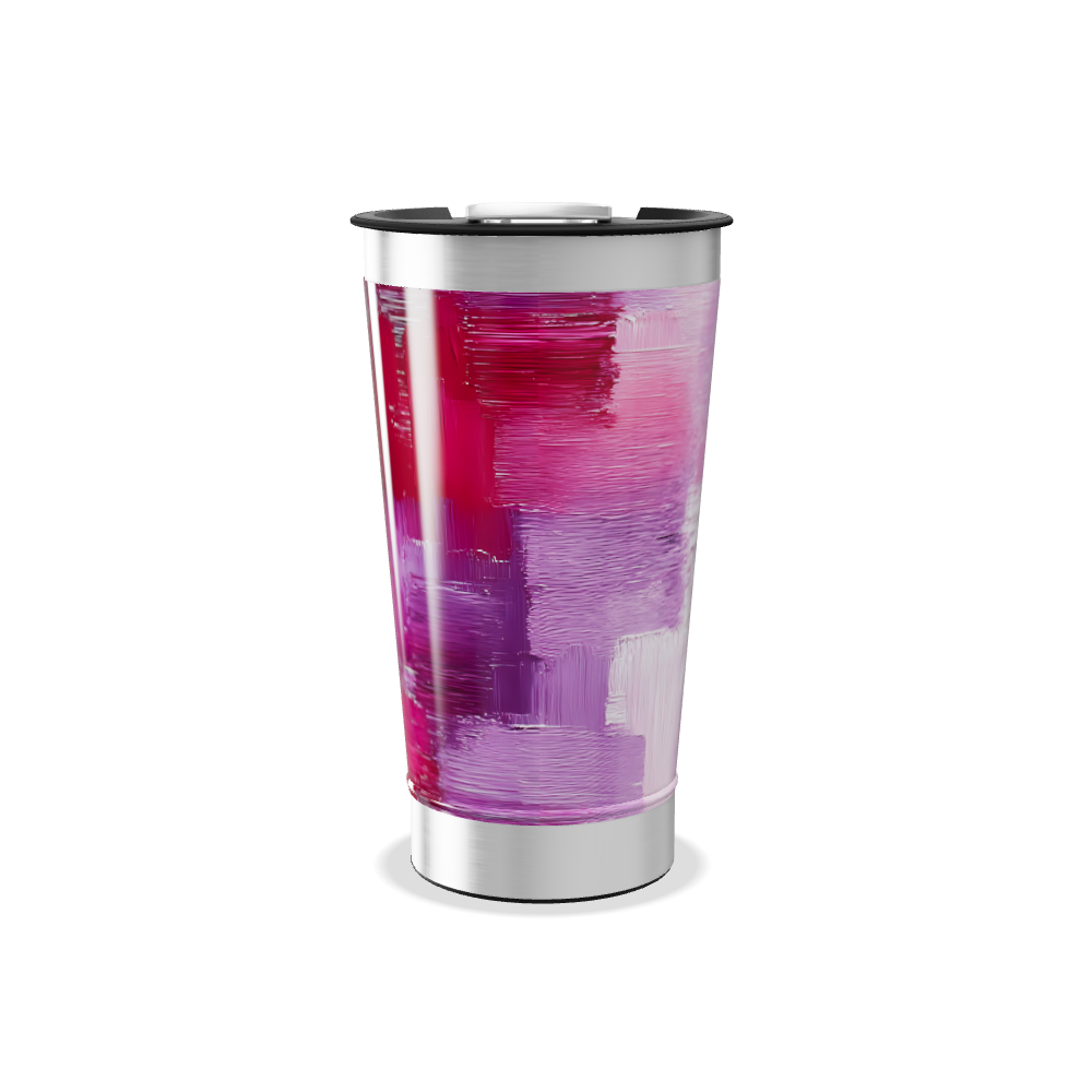 Copo Térmico - Rosa Aquarela Inox