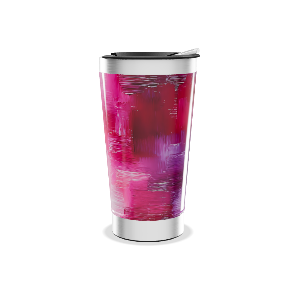 Copo Térmico - Rosa Aquarela Inox