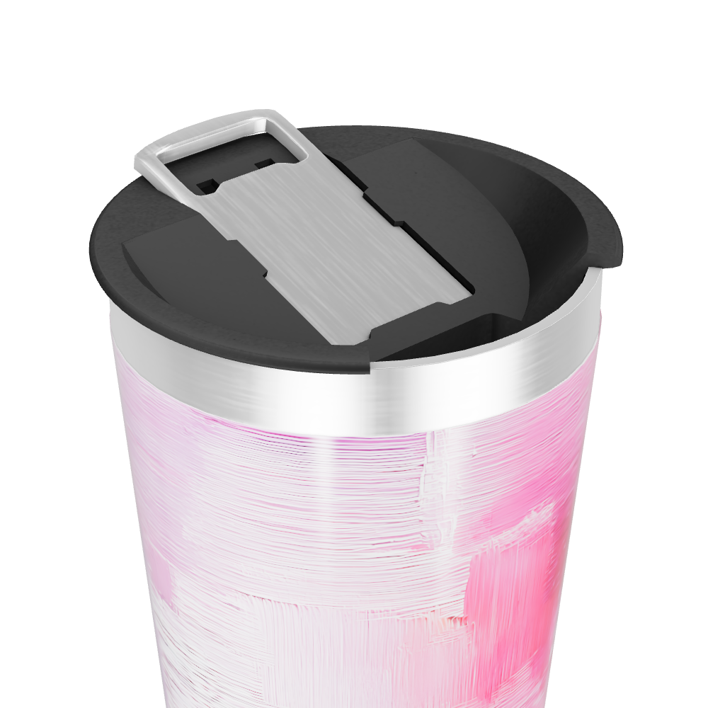 Copo Térmico - Rosa Aquarela Inox