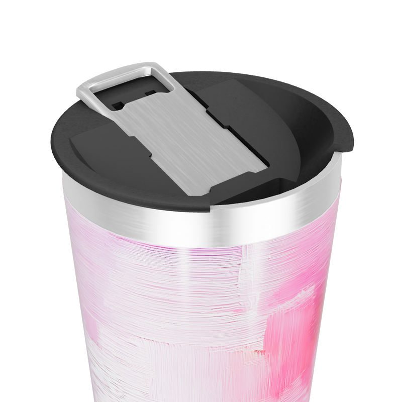 Copo Térmico - Rosa Aquarela Inox