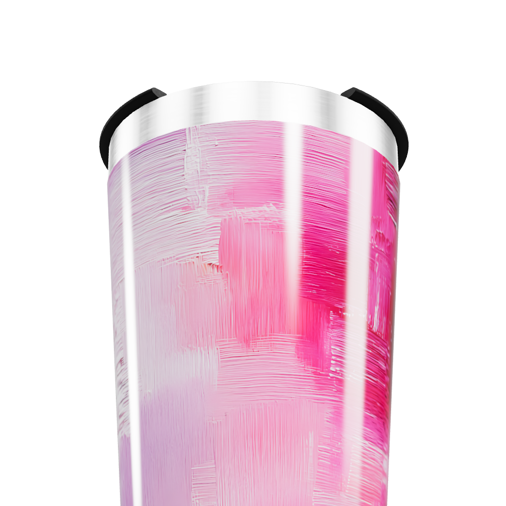 Copo Térmico - Rosa Aquarela Inox