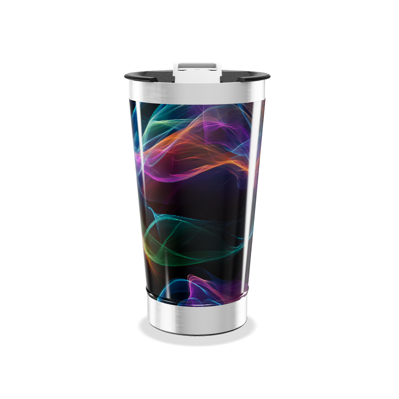 Copo Térmico - Estampa Colorida Abstrata