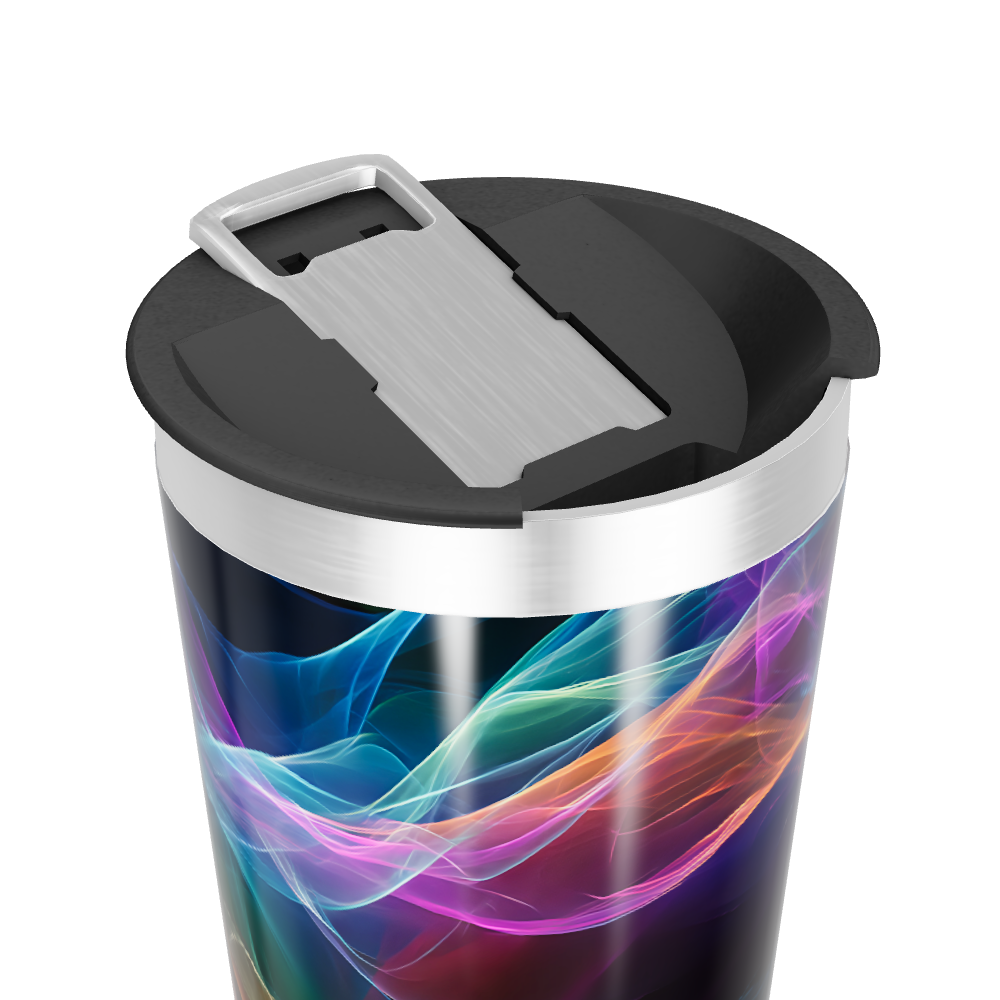 Copo Térmico - Estampa Colorida Abstrata