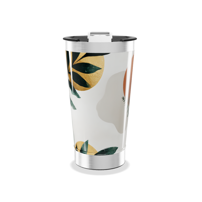 Copo Térmico - Estampa Folhas e Frutas