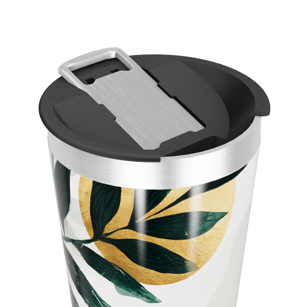 Copo Térmico - Estampa Folhas e Frutas