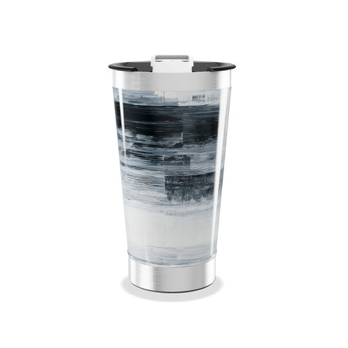 Copo Térmico - Estampa Abstrata Cinza