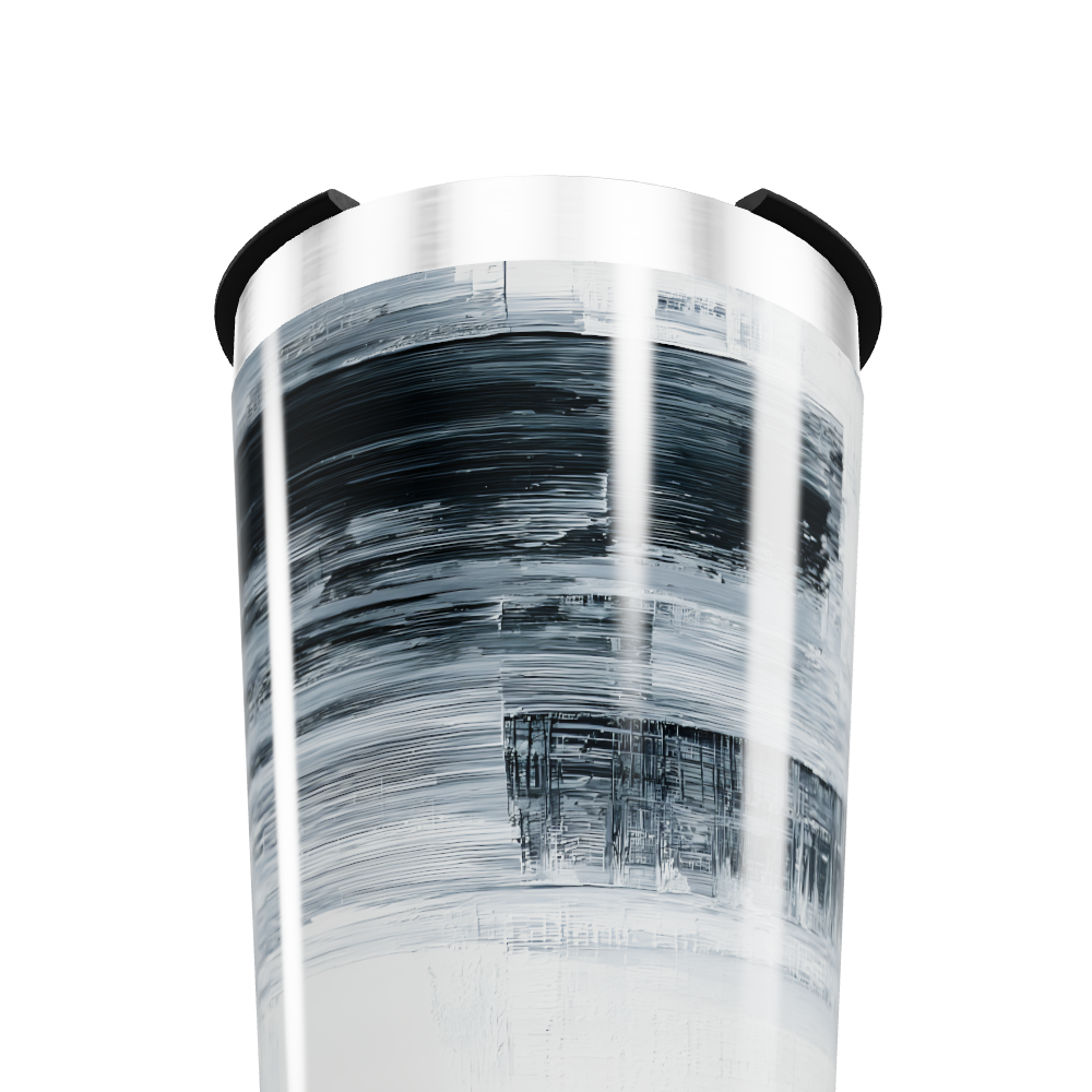 Copo Térmico - Estampa Abstrata Cinza