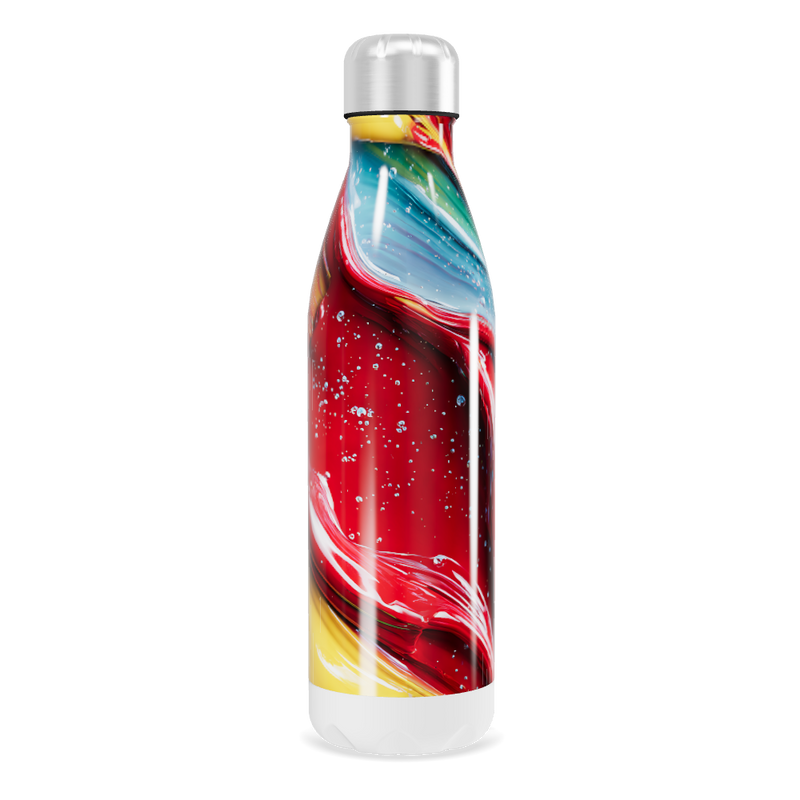 Garrafa Inox - Estampa Colorida Abstrata