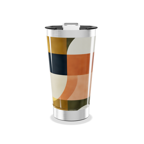 Copo Térmico - Estampa Geométrica Colorida