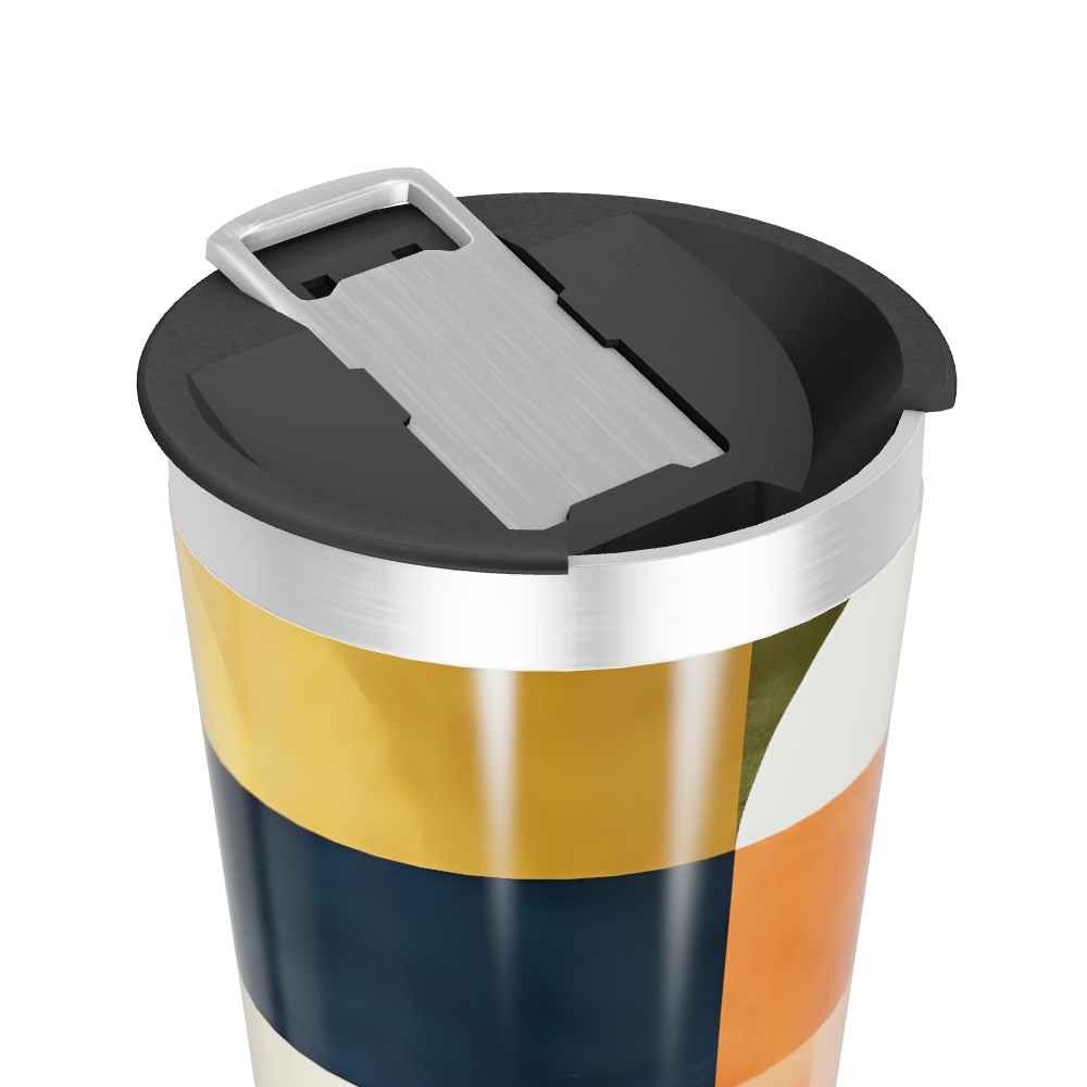 Copo Térmico - Estampa Geométrica Colorida