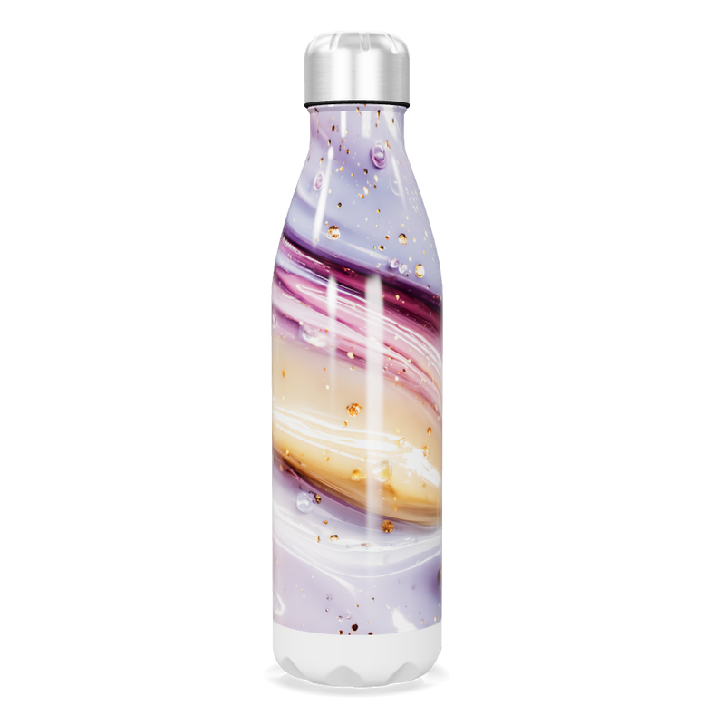Garrafa Inox - Estampa Colorida Mármore