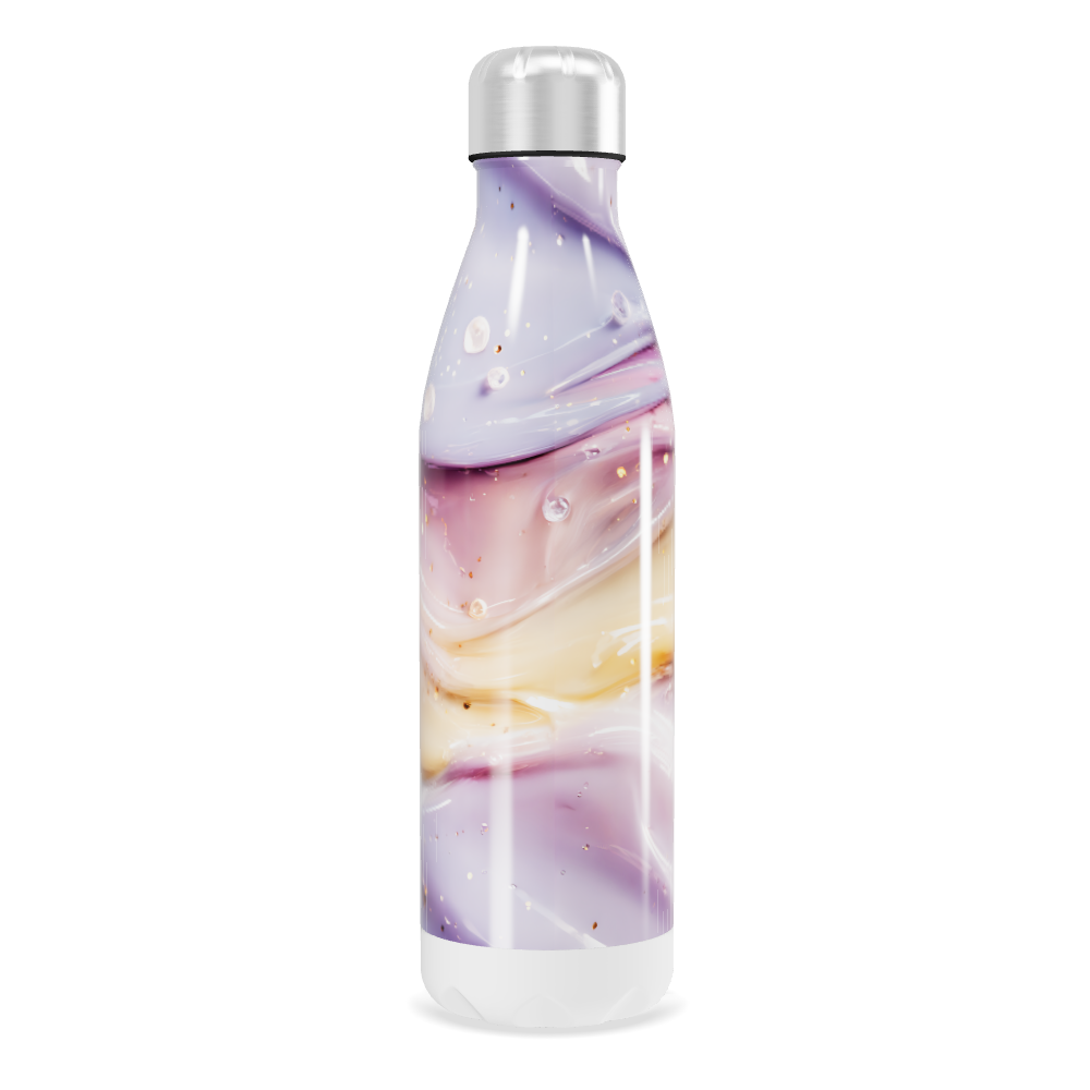 Garrafa Inox - Estampa Colorida Mármore