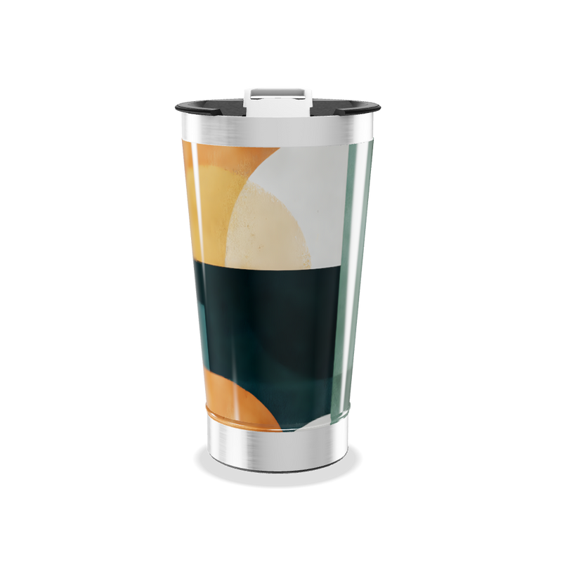 Copo Térmico - Estampa Geométrica Colorida