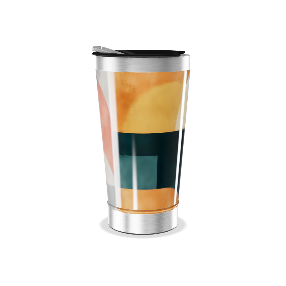 Copo Térmico - Estampa Geométrica Colorida