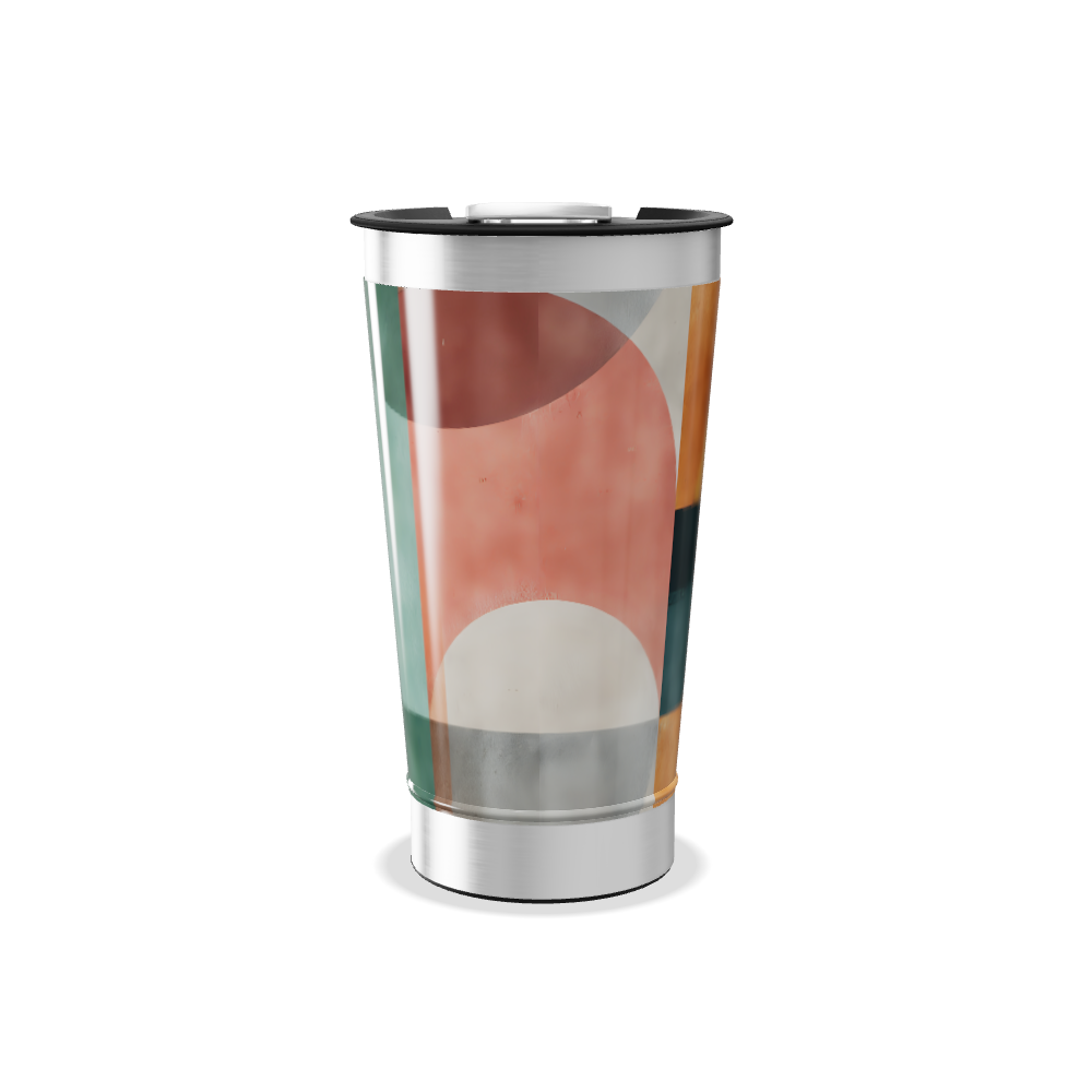 Copo Térmico - Estampa Geométrica Colorida