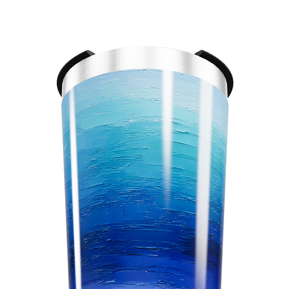 Copo Térmico - Azul degrade aço inox