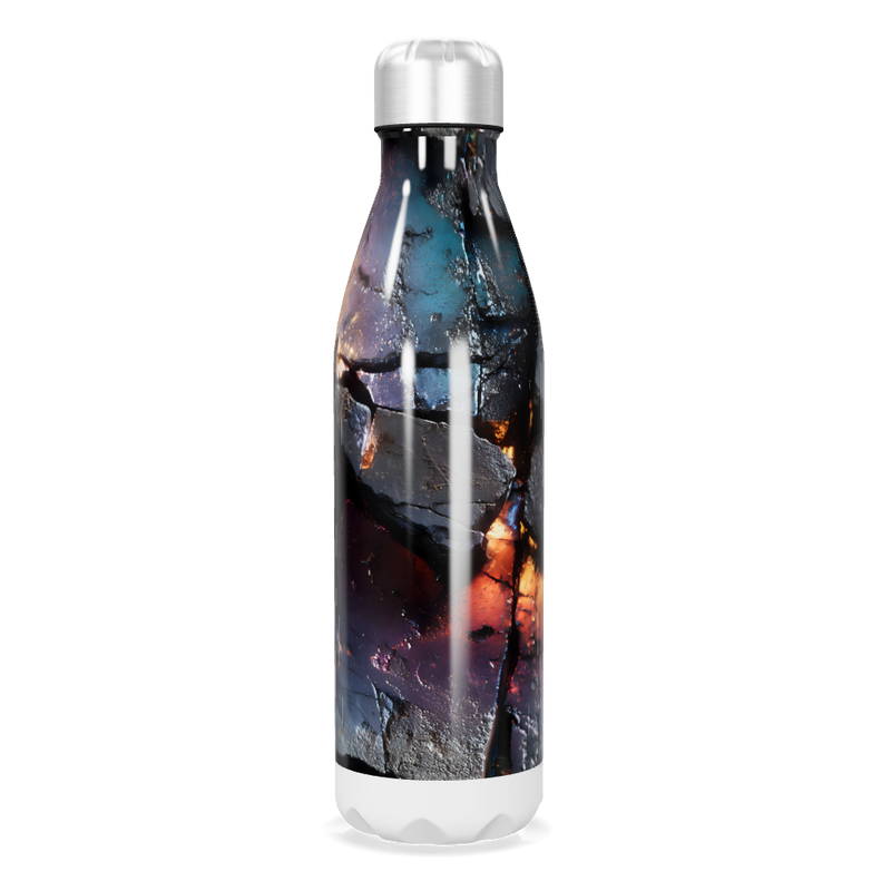 Garrafa Inox - Estampa Abstrata Multicolorida