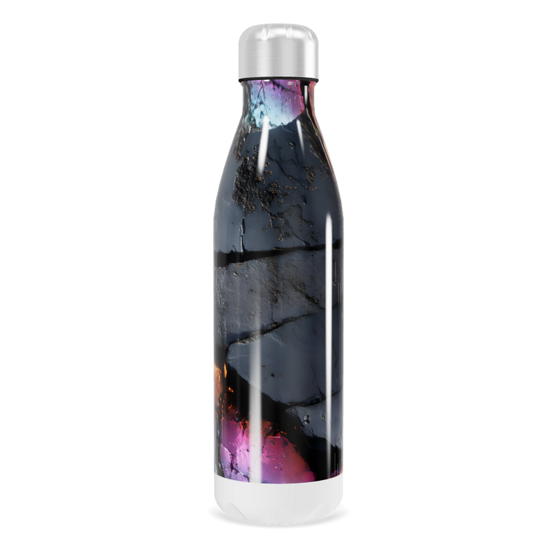 Garrafa Inox - Estampa Abstrata Multicolorida