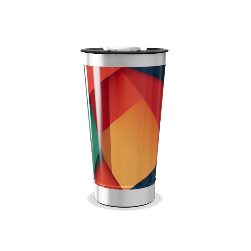 Copo Térmico - Geométrico Colorido Inox