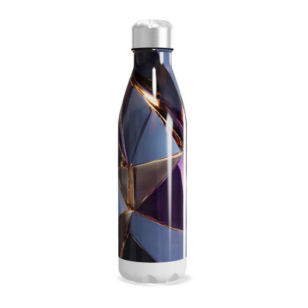 Garrafa Inox - Estampa Geométrica Multicolorida