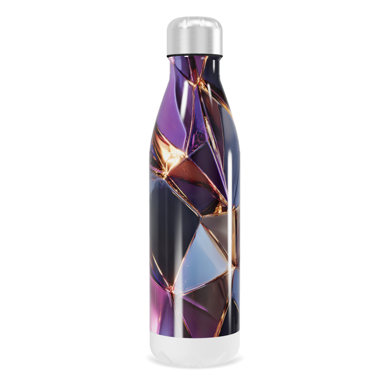 Garrafa Inox - Estampa Geométrica Multicolorida