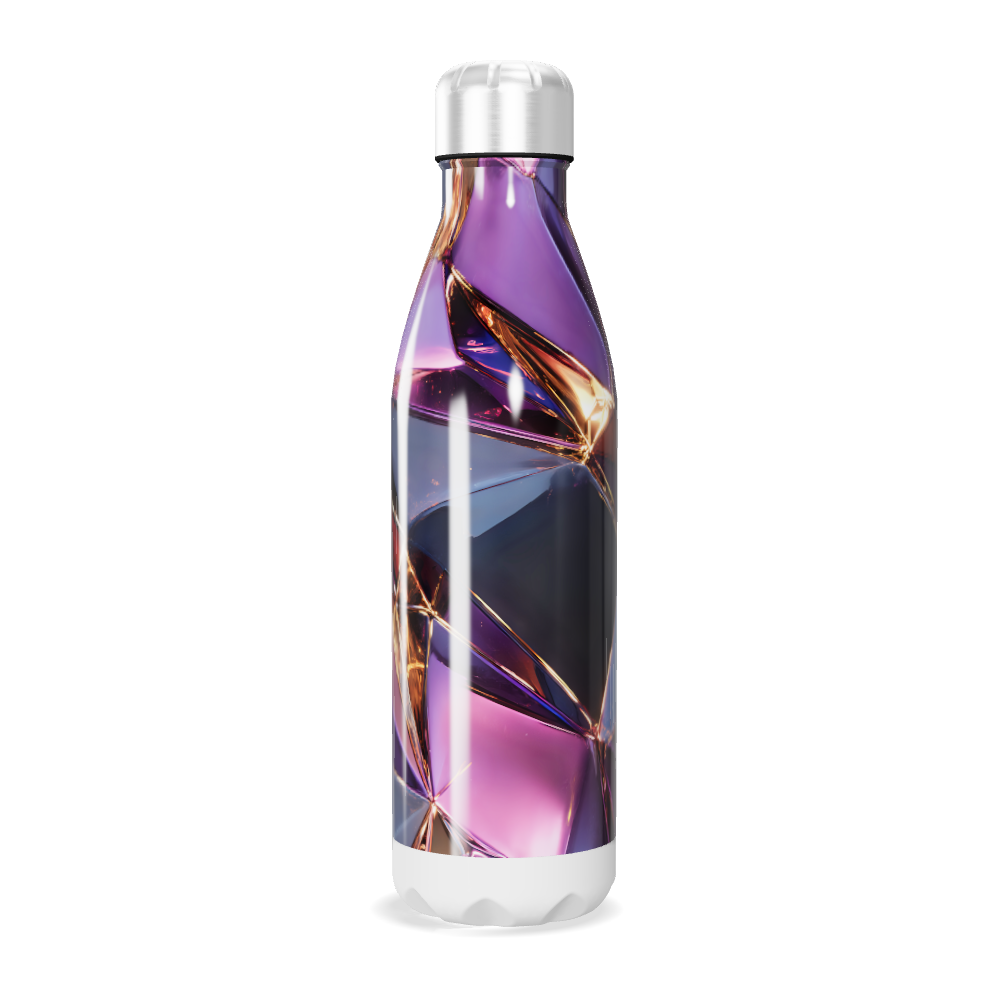 Garrafa Inox - Estampa Geométrica Multicolorida