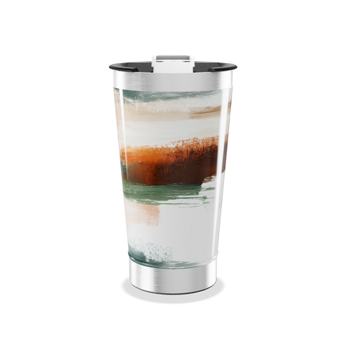 Copo Térmico - Estampa Abstrata Colorida