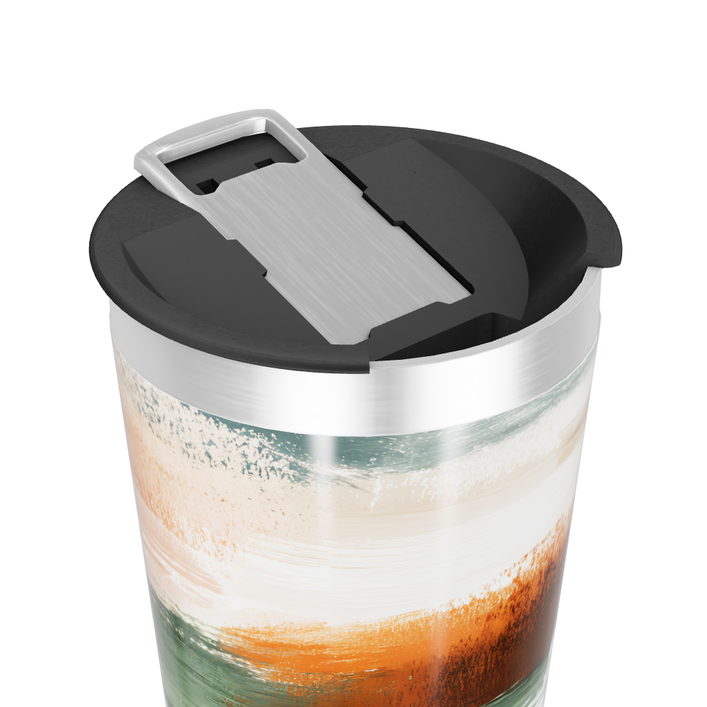 Copo Térmico - Estampa Abstrata Colorida