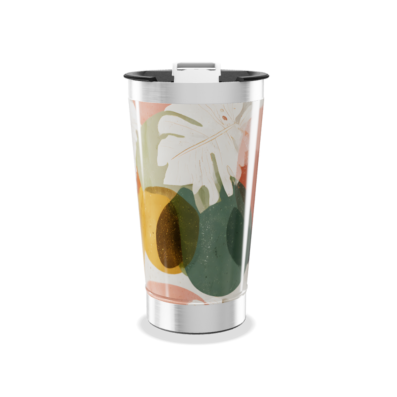 Copo Térmico - Folhas Tropicais Aço Inox