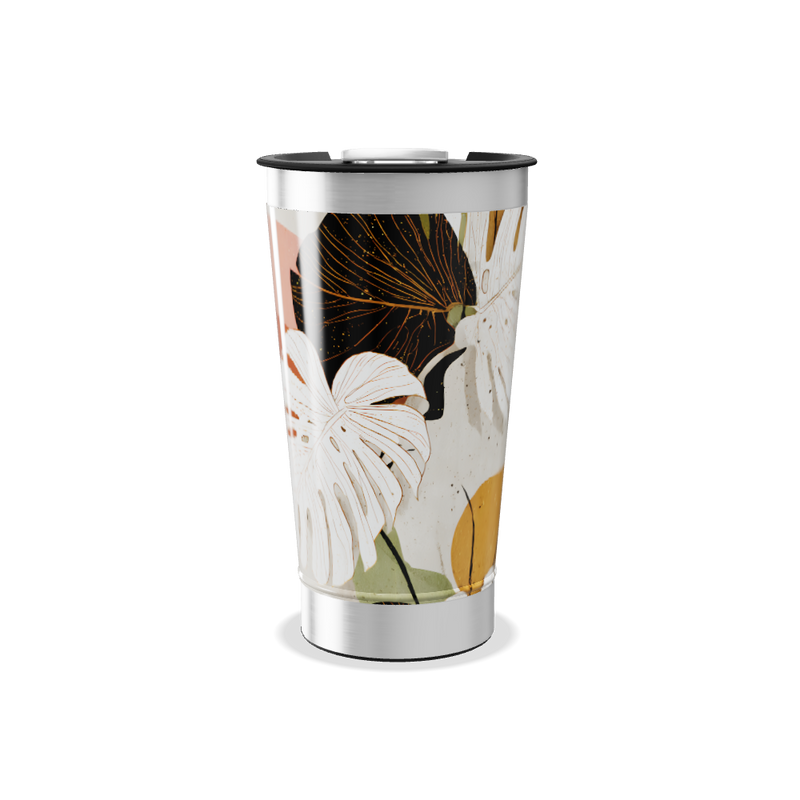 Copo Térmico - Folhas Tropicais Aço Inox