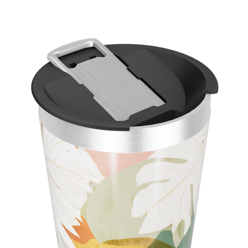 Copo Térmico - Folhas Tropicais Aço Inox