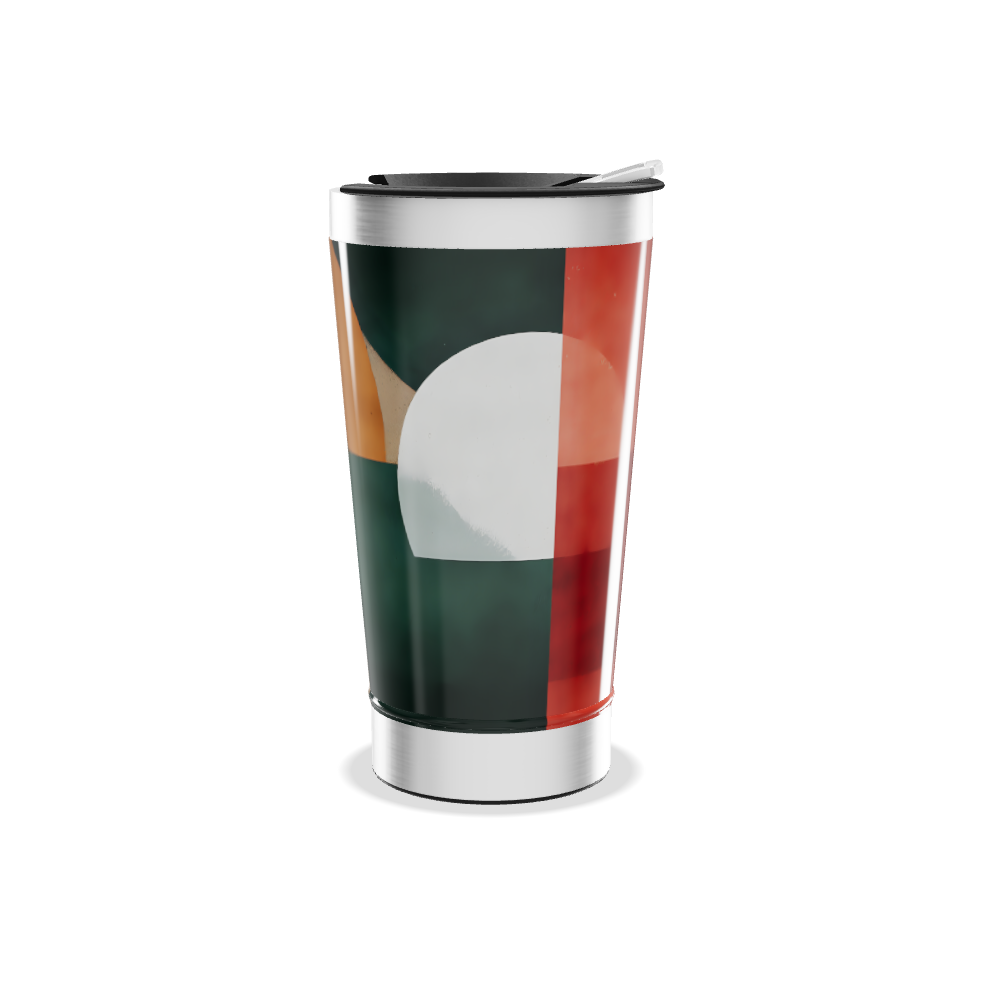 Copo Térmico - Estampado Geométrico Colorido