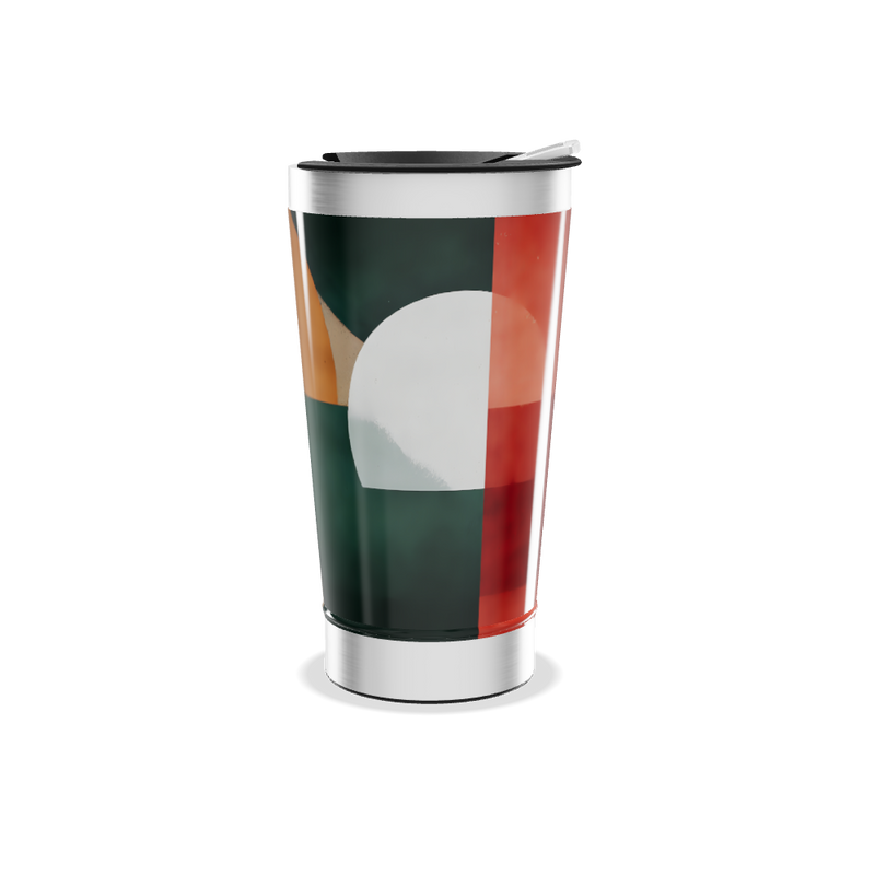 Copo Térmico - Estampado Geométrico Colorido