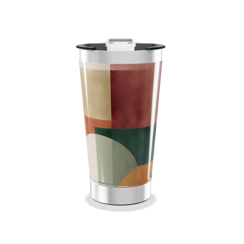 Copo Térmico - Estampa Geométrica Colorida