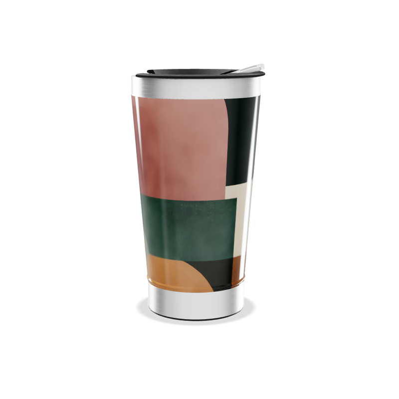 Copo Térmico - Estampa Geométrica Colorida
