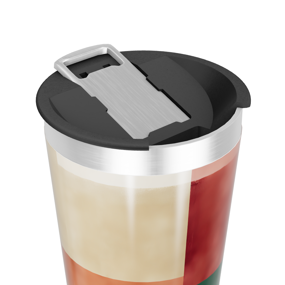 Copo Térmico - Estampa Geométrica Colorida