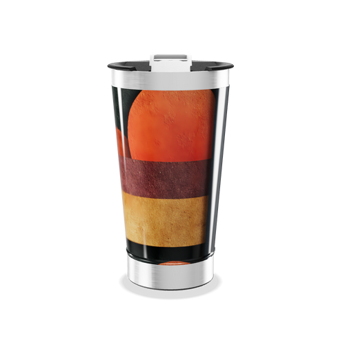 Copo Térmico - Estampa Listrada Colorida