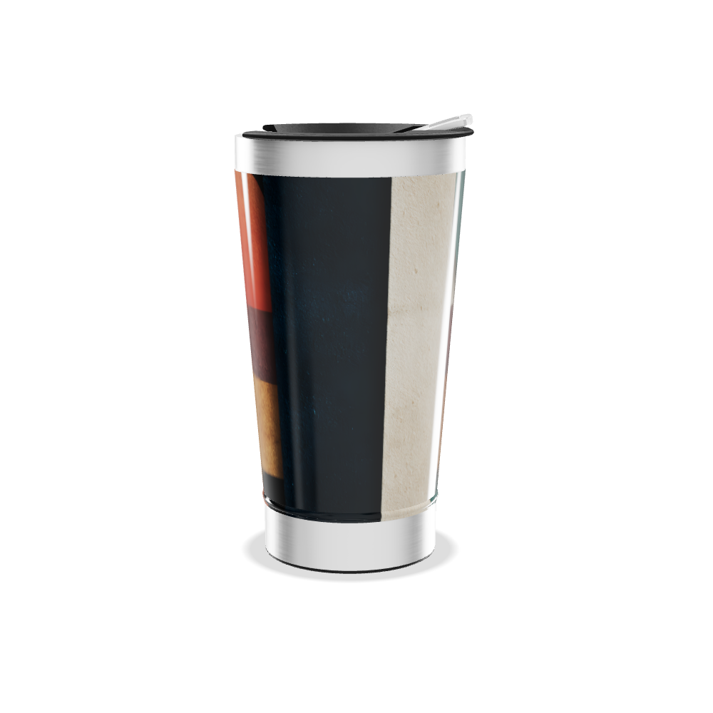 Copo Térmico - Estampa Listrada Colorida