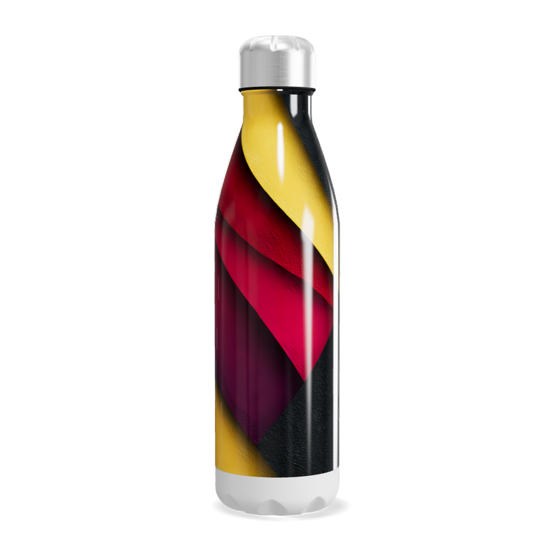 Garrafa Inox - Colorida com Estampa Abstrata