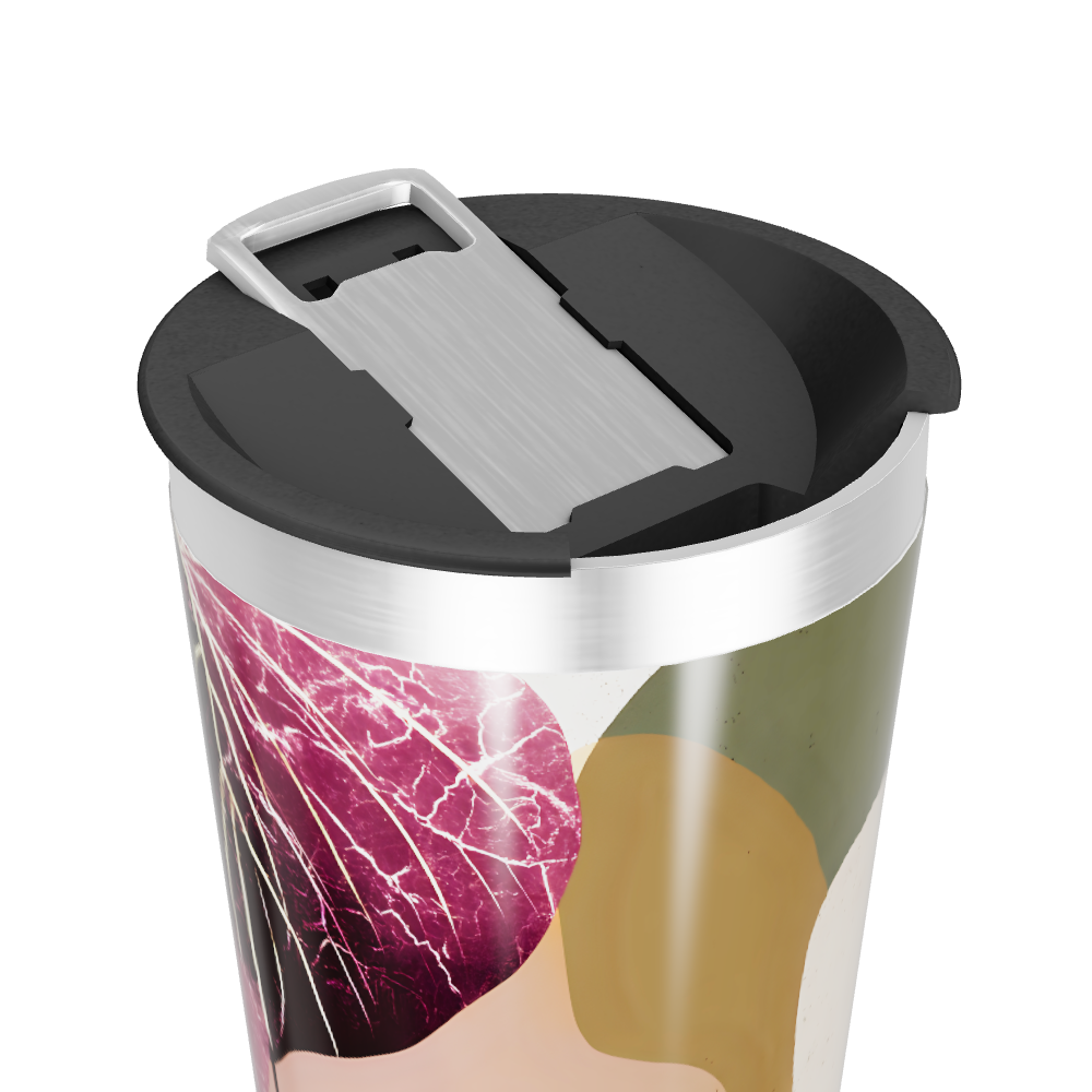 Copo Térmico - Estampa Abstrata Colorida