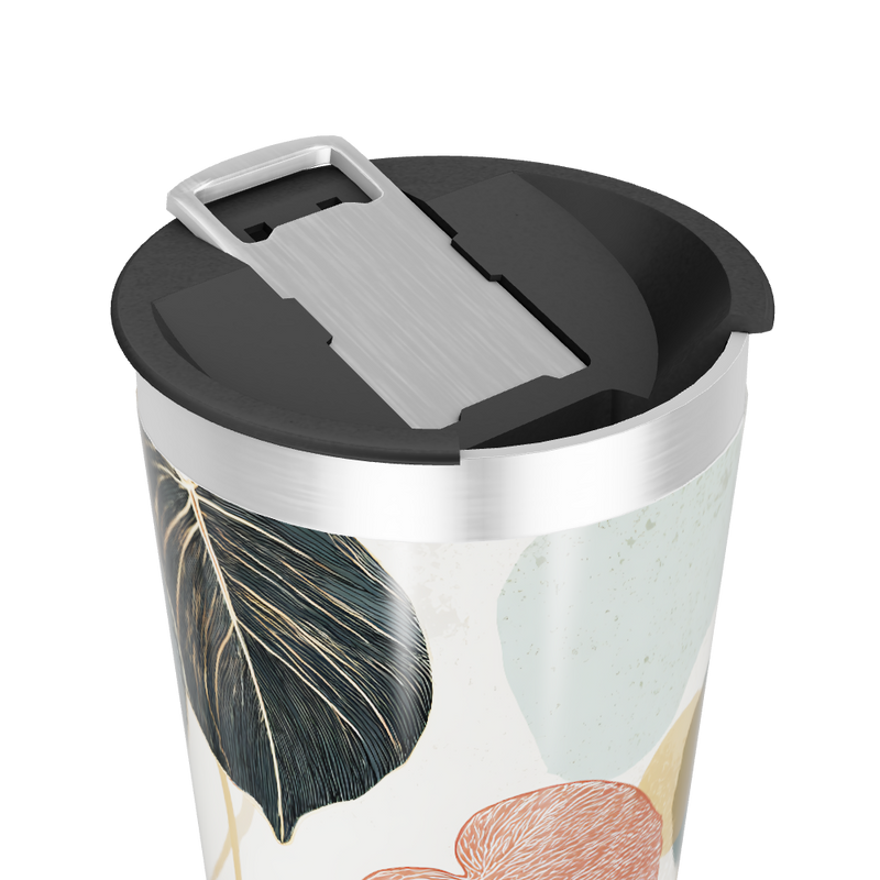 Copo Térmico - Estampa Folhas Coloridas